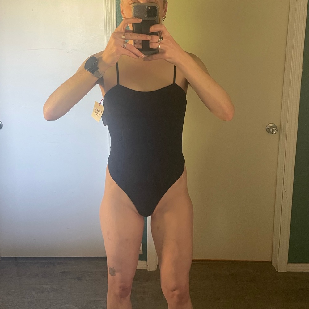 Open Edit Thong Bodysuit
